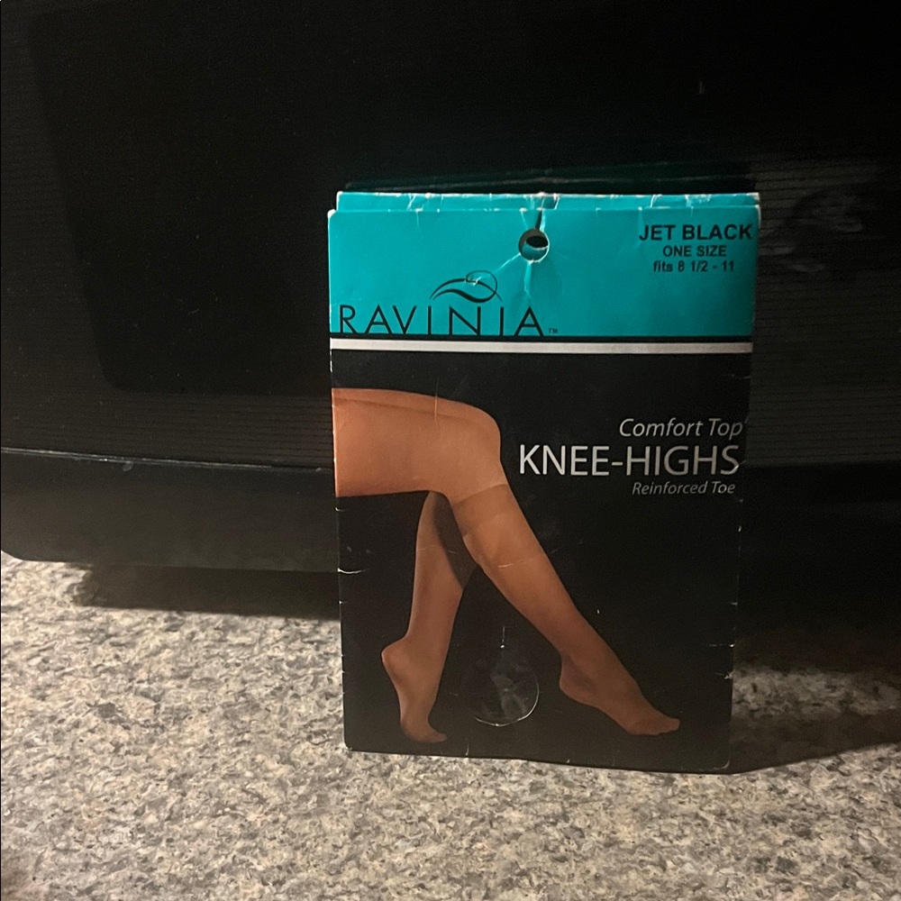Jet Black Knee-Highs